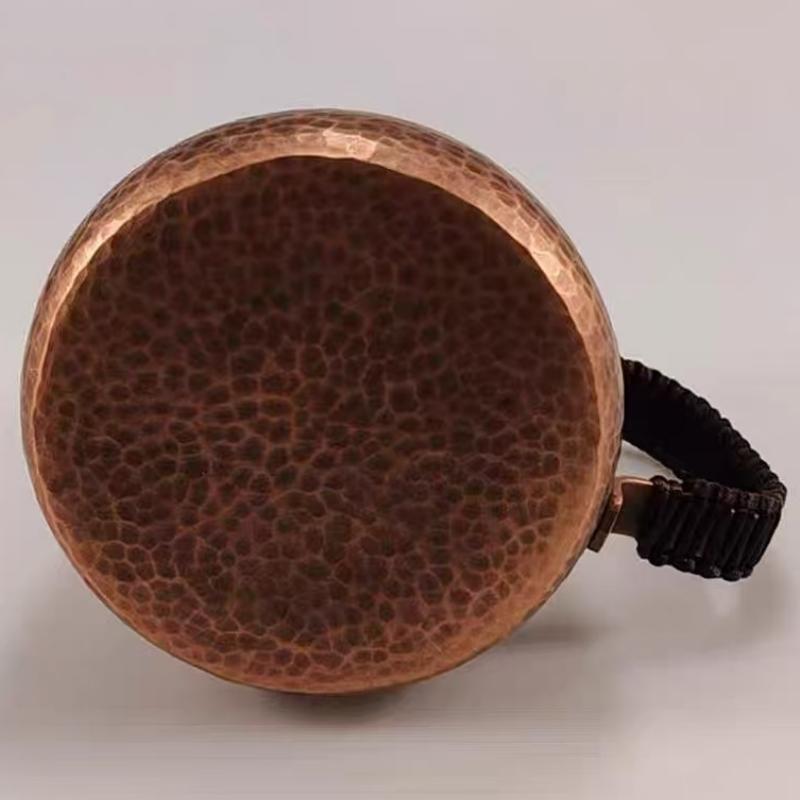 Vintage Pure Copper Coffee Cup,Mug Moscow Mule Thickened Large Size Hammer Texture Woven Handle 700ml Beer Mug,Tea Cup Tableware