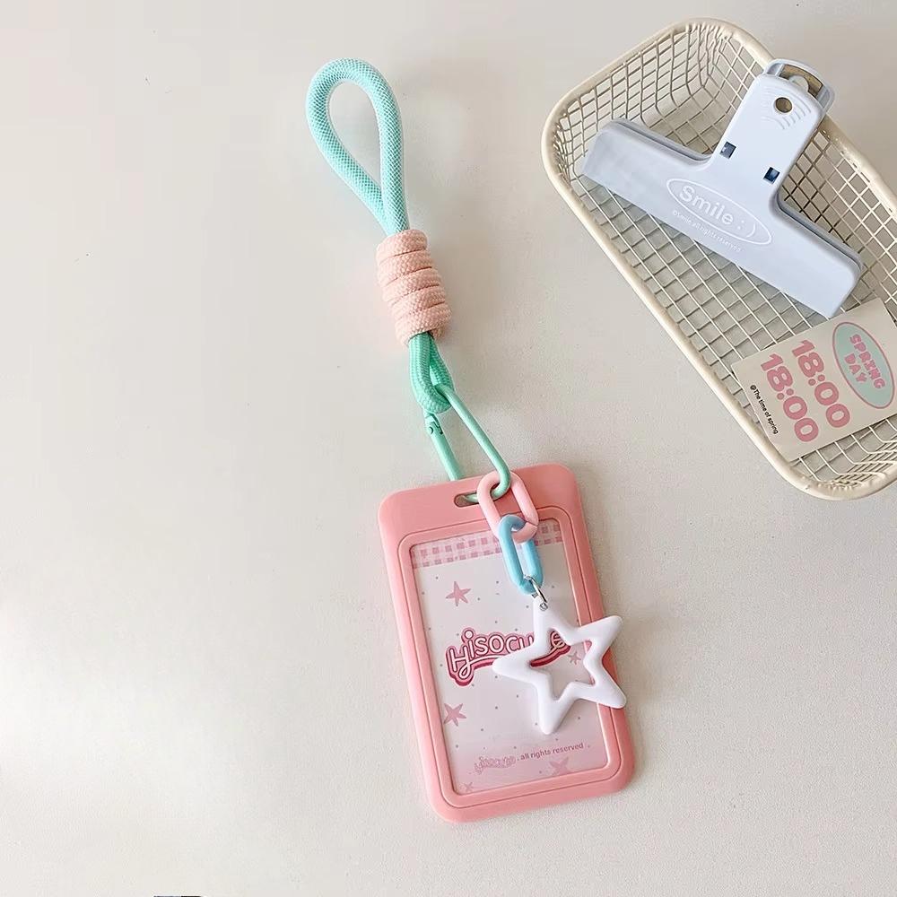 Candy Color Slide Cover 3-inch Card Holder Student Campus Bus Card Cover 3-inch Kpop Idol Photocard Holder Id Credit Card Holder