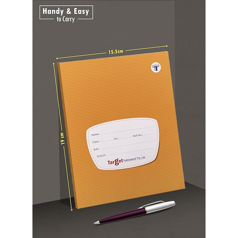 

Target Publications Red And Blue Line With Gap Books | Small Four Line With Gap Books | 172 Ruled Pages | Hard Brown Cov 10