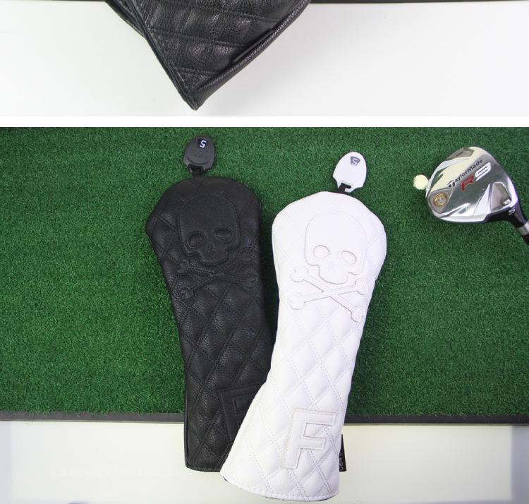 Copertura Impermeabile per Mazza da Golf con Teschio di Diamanti: Protegge i Legni 1/3/5/UT