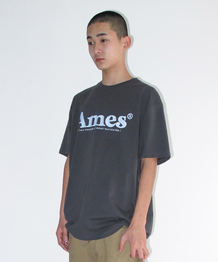 AMES-WORLDWIDE Basic Logo Tee Charcoal