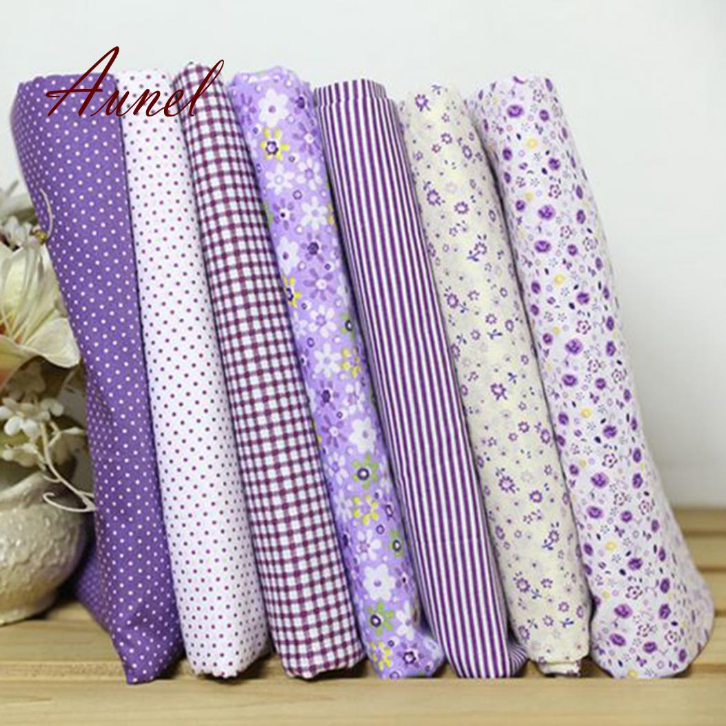 

Хлопковый костюм в горошек с цветочным узором 25 X25 см, одеяла своими руками Purple (7pcs / Set)