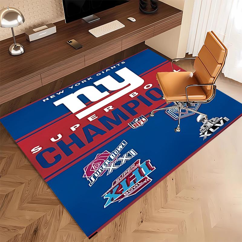 1pc New York Giants logo Print Area Rug - Soft, Washable Non-Slip Indoor Mat, Living Room, Home Office Decorative Rug,Office Decorative