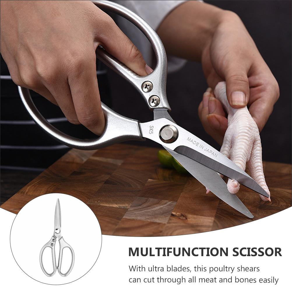 1Pcs Kitchen Scissors Heavy Duty Stainless Steel Chicken Bone Cutter Multifunction for Meat Grilling Kitchen Scissor