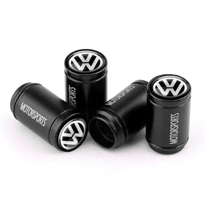 

New 4PCS 3D Metal Tire Valve Caps Car Tyre Air Stems Cover Decorate For VW Volkswagen GTI Golf 7 Passat R Polo Passat Jetta
