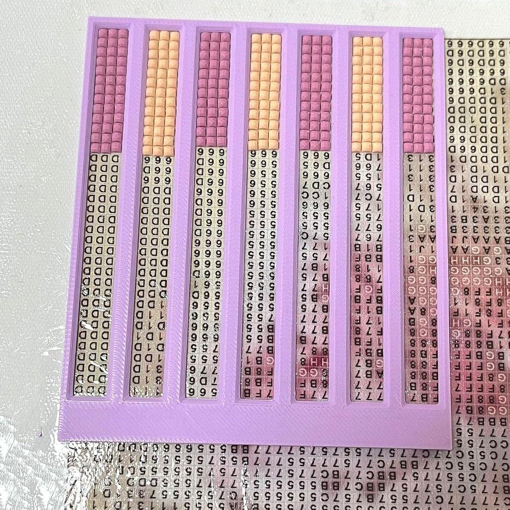 High Precision Diamond Art Ruler Lightweight Anti-Slip Ruler for Diamond Art Handmade Craft Special Tool