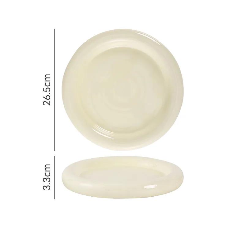 Solid Color Donuts Cake Plate Creative Ceramic Steak Plate Dessert Plate Salad Plates Sushi Plates Restaurant Display Tableware
