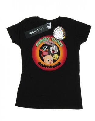Womens/Ladies Cartoons Circle Cotton T-Shirt