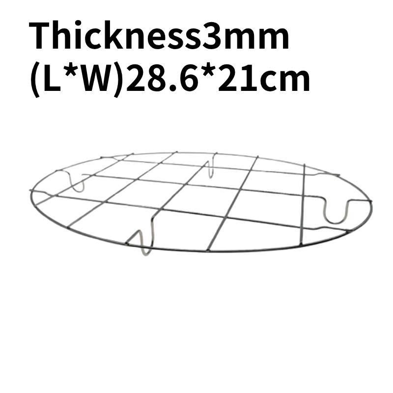 

Roasting Cooling Oval Rack 304 Stainless Steel Baking Broiling Racks Cookware M