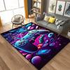 3D Gaming Rug, Retro Controller Carpet Large Area Rug, Soft Durable Floor Mat for Living Room Bedroom Game Room Decor