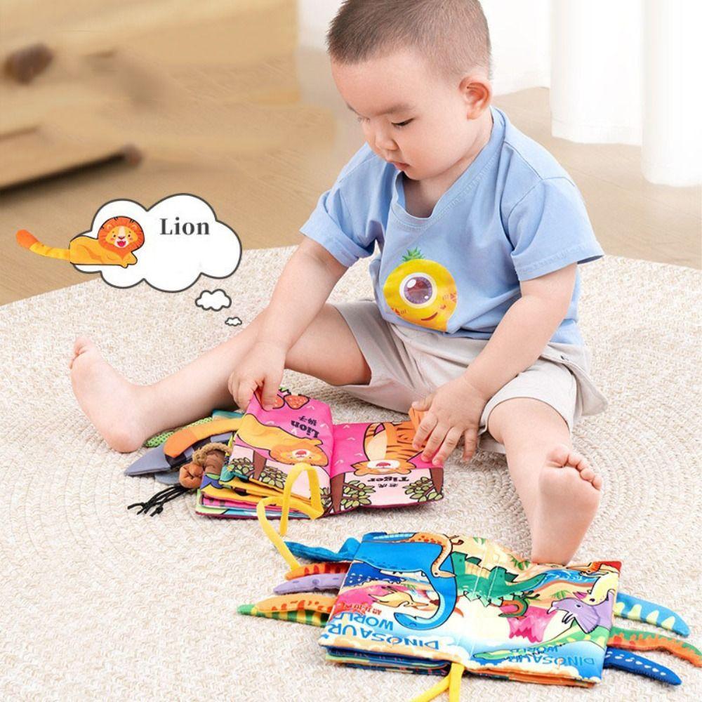 

Cloth Cloth Book Baby Toys Six Page Baby Early Learning Toys Kids Crinkle Book Kids/Infants Style E