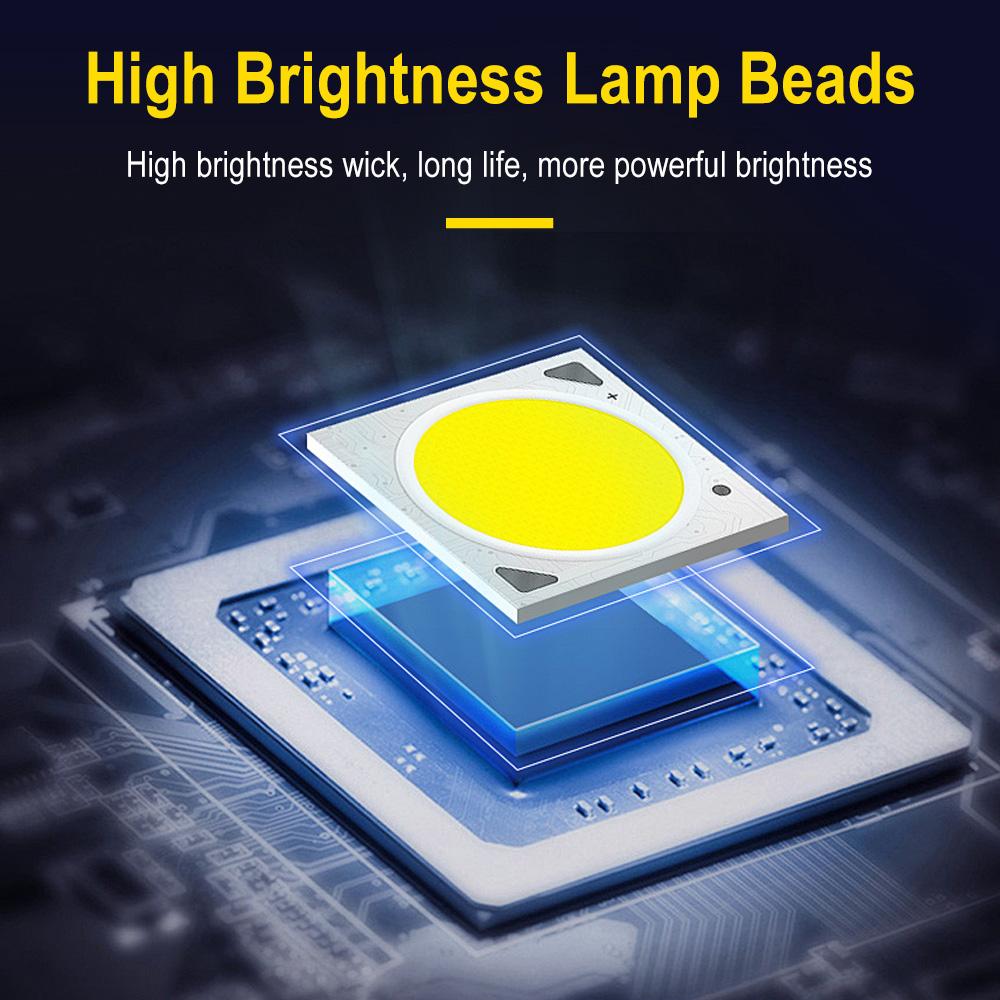 BORUiT U7 Flashlight LED UV Light Spotlight Floodlight Torch Power Bank With Magnetic Back Clip RGB Ambient Light Work Lamp