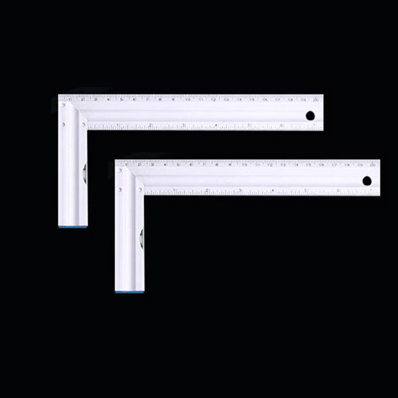 Lilang Aluminum Alloy 90-Degree Woodworking Framing Square Ruler, 8-inch