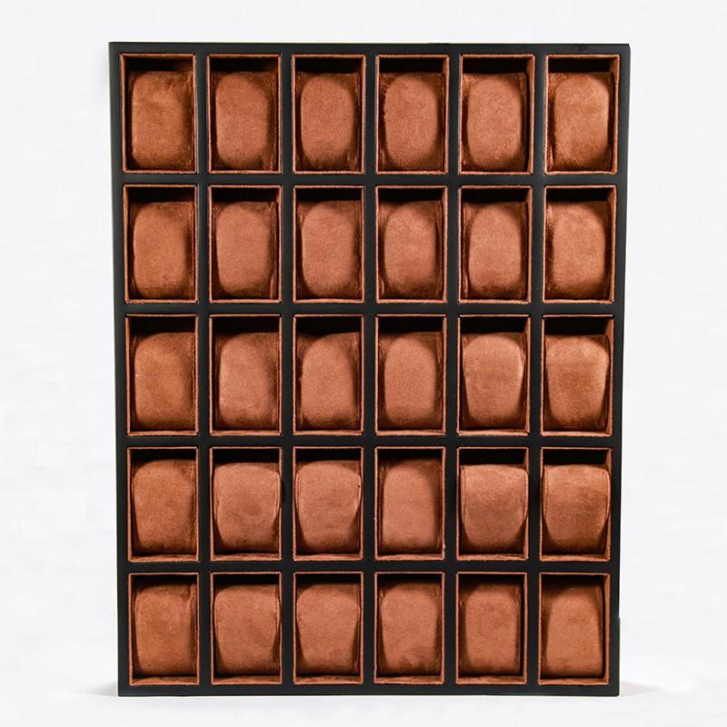 Wooden Watch Display Tray Organizer Case 6 12 18 Or 30 Timepieces Vintage Style Storage Rack