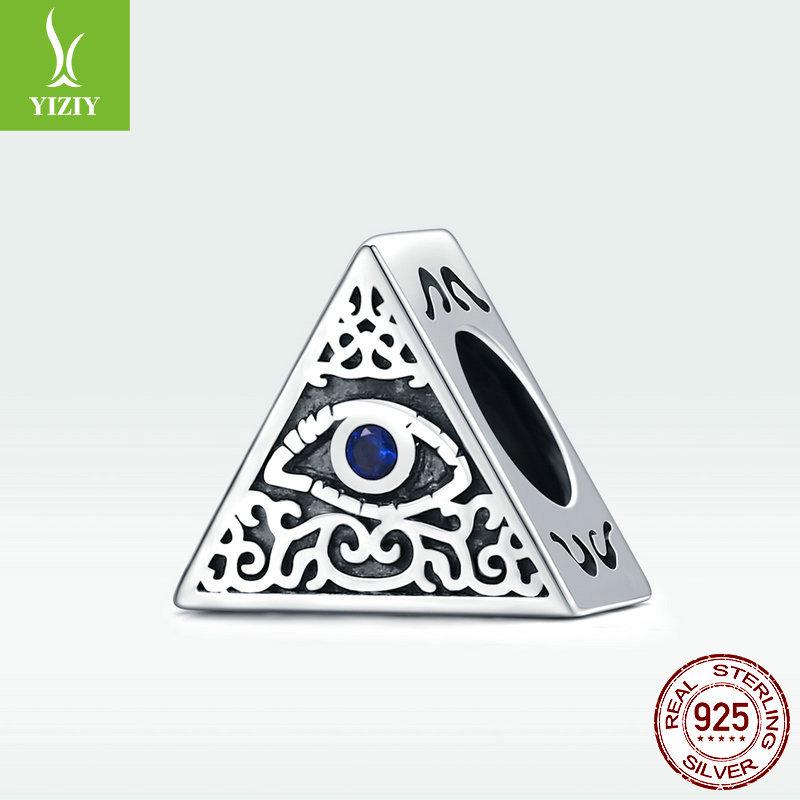 S925 Silver Beads 'New Devil Eye' DIY Bracelet Accessories - SCC1567