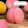 Seasonal Foam Fruit Ornaments: Large Flat Peach Simulation Model