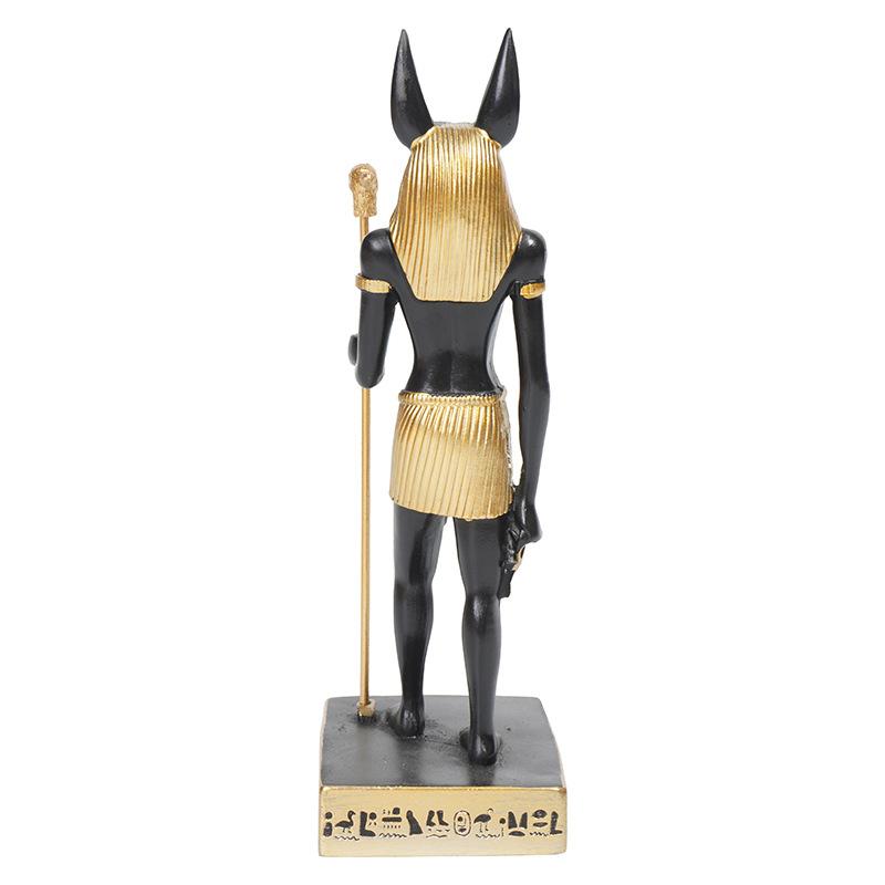 Anubis Resin Arts And Crafts Jackal Ornament Dog Pharaoh Pyramid Sculpture Egypt Travel Souvenir Home Decoration Gift
