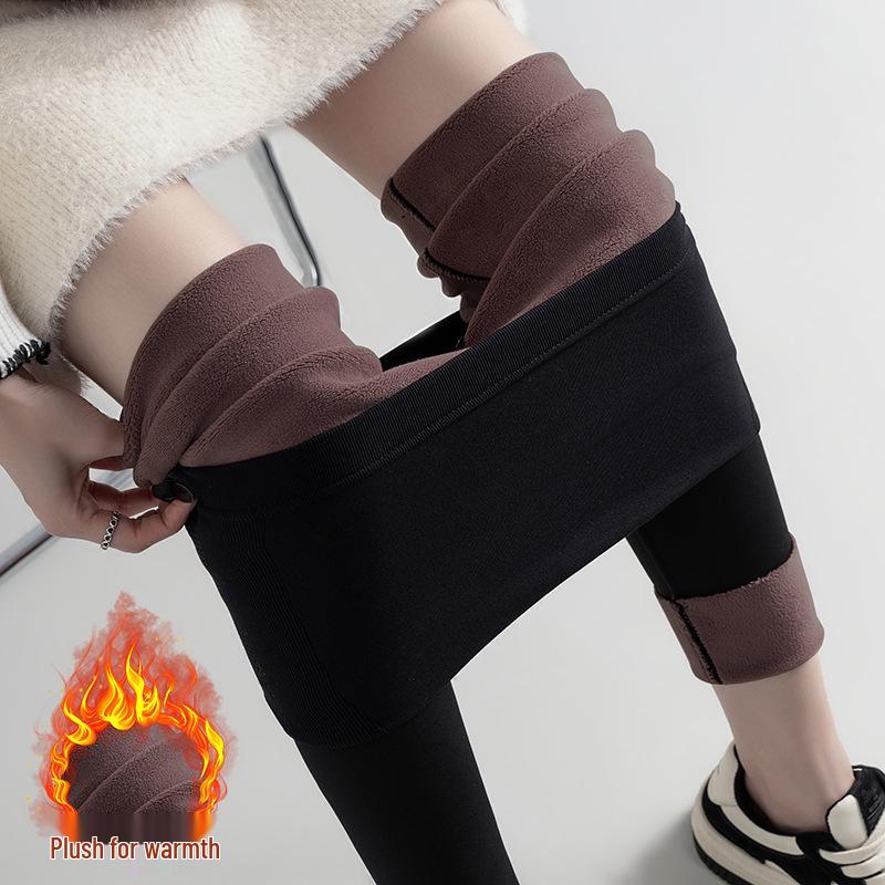 Maternity Sharkskin Leggings: Butt-Lifting, Velvet-Lined, No-Belly-Tightness Yoga Pants for Autumn & Winter.