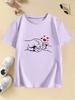 Cute Love Handmade Design T-Shirt for Children Boys and Girls Summer Spring Casual