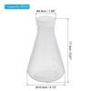 PATIKIL 500ml Plastic Erlenmeyer Flask with Screw Cap, 2-Piece Narrow-Neck Erlenmeyer Flask for Laboratory Use, Clear