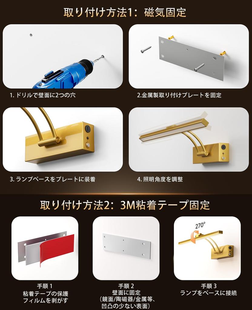 YITGOG Wall-Mounted Rechargeable Picture Light, Wireless Wall Light with Remote Control, USB Rechargeable Magnetic Picture Light (Dimmable, 3 Colors