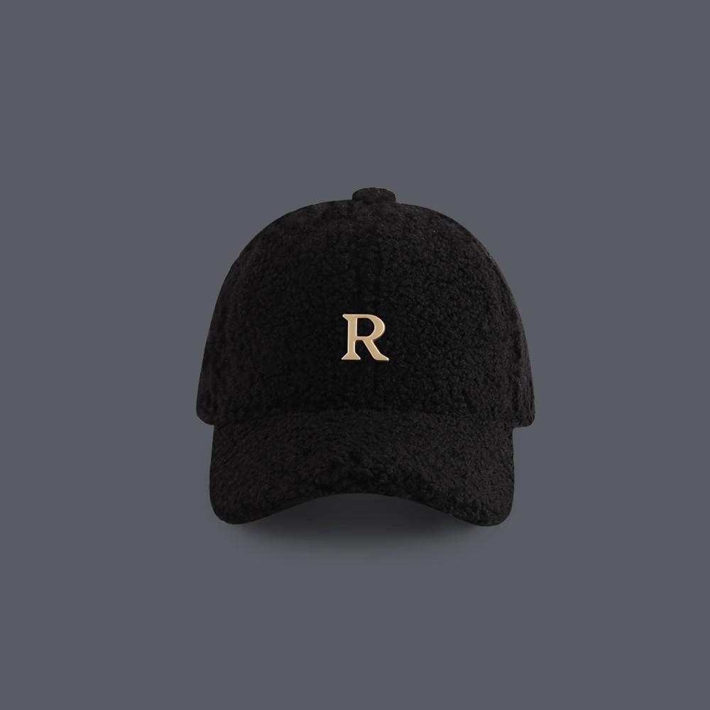 Baseball Cap Winter Hat For Women Men Unisex Letter Metal Logo Imitation Cashmere Keep Warm Simple Casual Winter Caps New Velvet