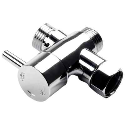 Raccord de dérivation 3 voies ABS Chrome 1/2 pouce Raccord de tuyau Adaptateur en T Forme T Connecteur Pour Robinet d'équerre Tuyau Bras de douche de bain Douche Toilettes