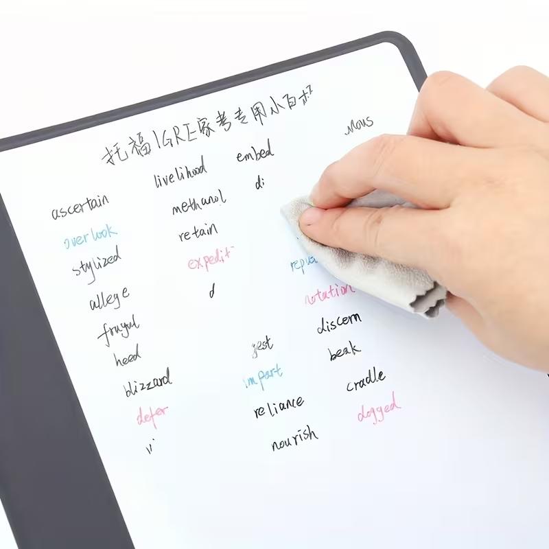 A5 Reusable Whiteboard Notebook Set with Eraser & Wipeable Board Portable Weekly Planner, Notebooks for School