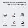 Ergonomic Memory Foam Chair Cushion Waterproof Soft Relief Pad Car/Office Cushion for Outdoor Beaches Camping Use