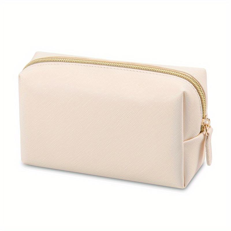 

1pcs PU Leather Portable Toiletry Bags Waterproof Travel Make Up Bags for Women Small Medium Large Cosmetic Organizer Bags білий