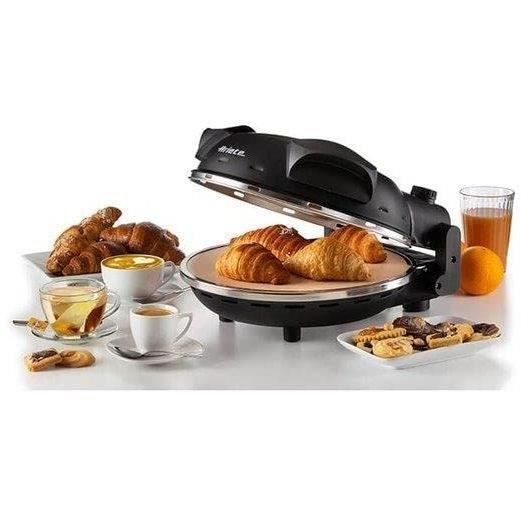 Pizza électrique ARIETE - 917 - Noir - Pierre réfractaire - 1200W - Diamètre 33cm - Température max 400°C