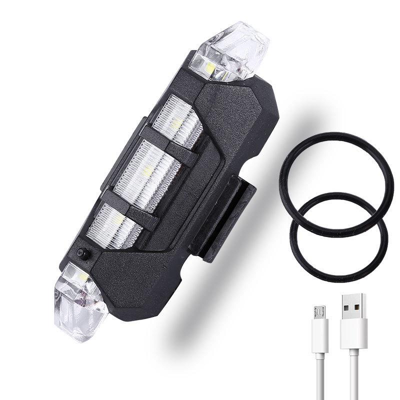Bicycle USB Charging Headlight Mountain Bike Riding Equipment Bike Light Waterproof Cycling Safety WarningTaillight Accessories