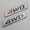 3D Metal Logo 4WD Emblem Car Fender Size Badge Car Trunk Decals 4WD Sticker Accessories car sticker emblem