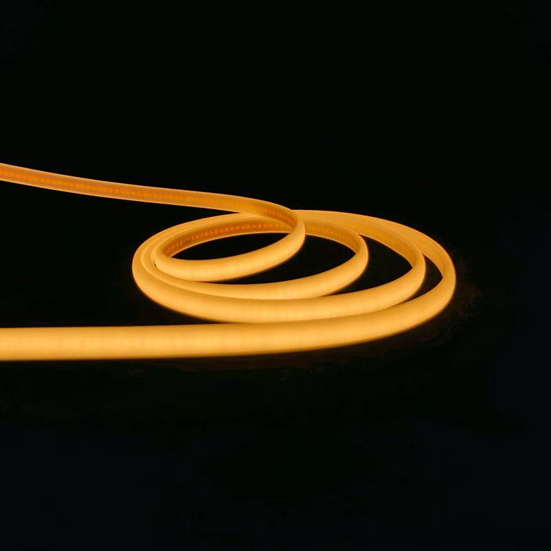 Waterproof Flexible COB LED Light Strip for Indoor/Outdoor Use, 110V/220V, Ideal for Living Room Ceiling and Background Wall.