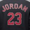 Jordan Logo Print Hoodie Men Tops Black FD7466-010