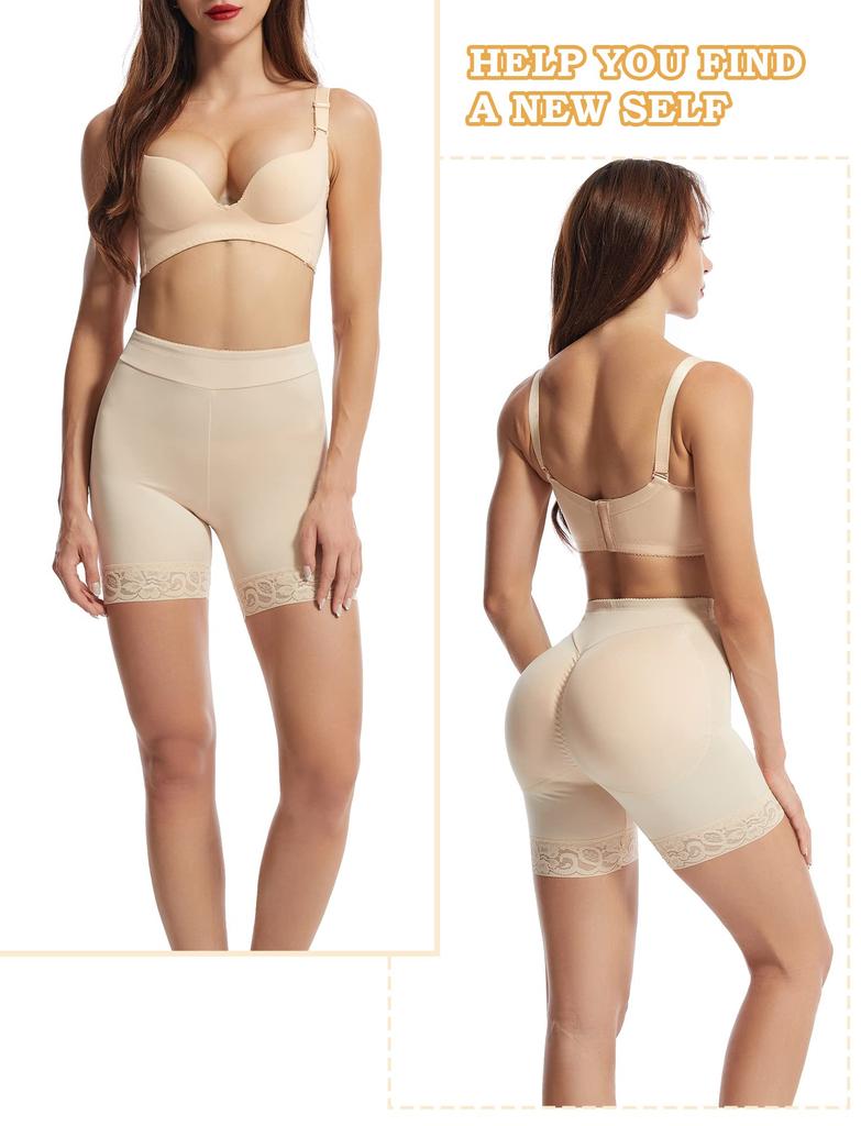 Panegy Butt Plus Size Compression Butt and Tummy High Breathable Shapewear, Lifting, Women's Panties, Padded, Tightening, Slimming, Waist, Women's