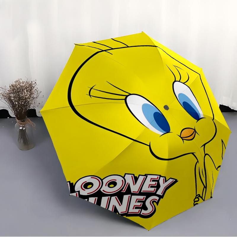 1pc Tweety2 Umbrella, Sun Protection, And UV Shielding. It Has Eight Sturdy Ribs for Outdoor Use And Perfect Gift