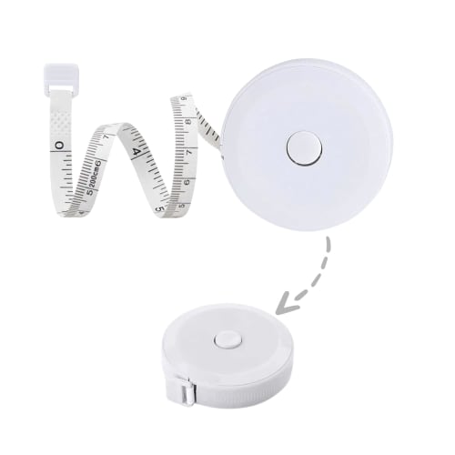 200cm Tape Measure [One-Handed Operation, Automatic Rewind, 2-Way] Sewing, Dressmaking, Ruler, Chest, Waist, Bust, and Body Measurements, Centimeters