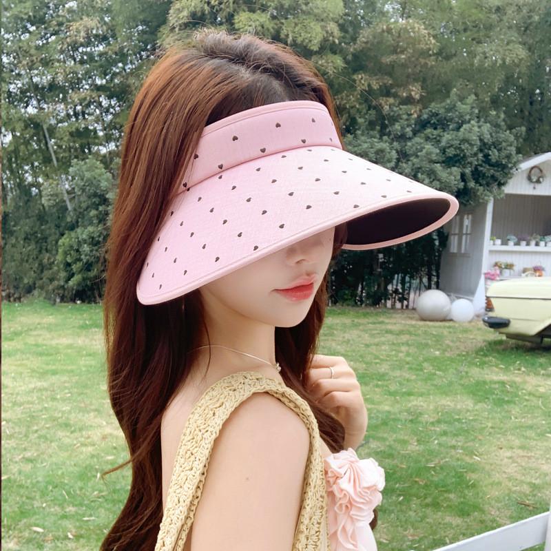 Polyester Sun Hat For Women With Wide Brim Uv Protection Summer Fashion Accessory