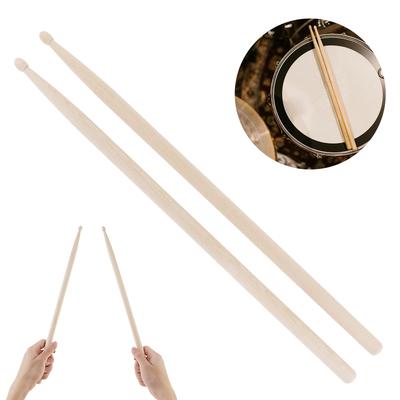 1 Paar 5A 7A Drumsticks Klassisches Ahornholz Schlaginstrument Übungs-Drumstick für Jazz-Drum Übung
