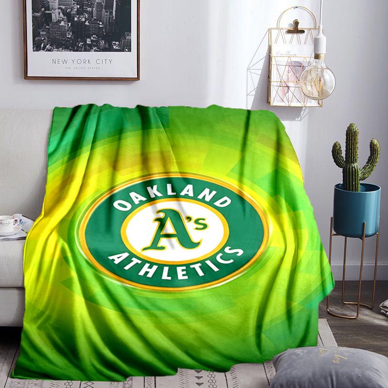 Oakland Team Blanket Lightweight Flannel Bedding Blanket Perfect for Travel, Camping, Living Rooms, Offices, Sofas, Fan Christmas Gift