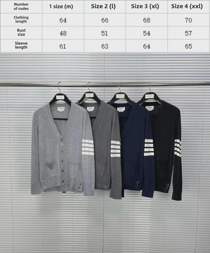Unisex V-Neck Wool Cardigan - Autumn/Winter, Casual & Comfortable, 5-Button Design