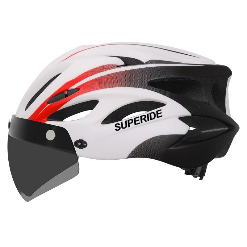 Superide Men Women Cycling Helmet With Goggles & Sun Visor Ultralight Mtb Bicycle Helmet Outdoor Road Bike Mountain Bike Helmet