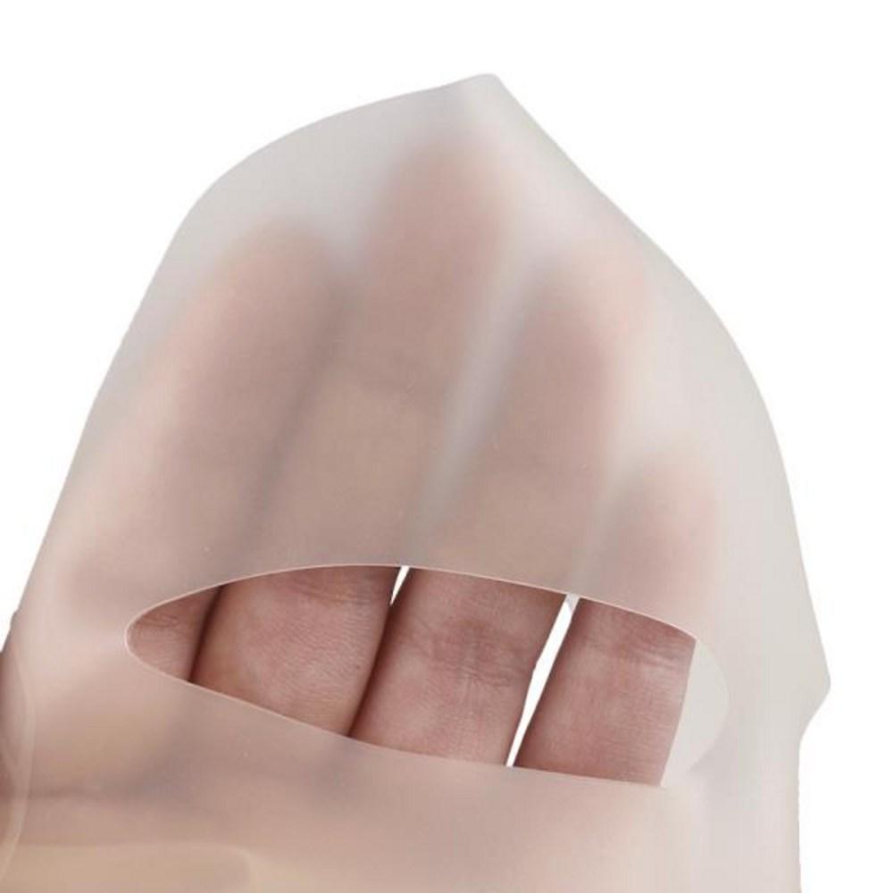 Skin Care Tools Reusable Silicone Facial Mask Cover Sheet Holder Moisturizing Wrap, 1 Piece, 04WHITE