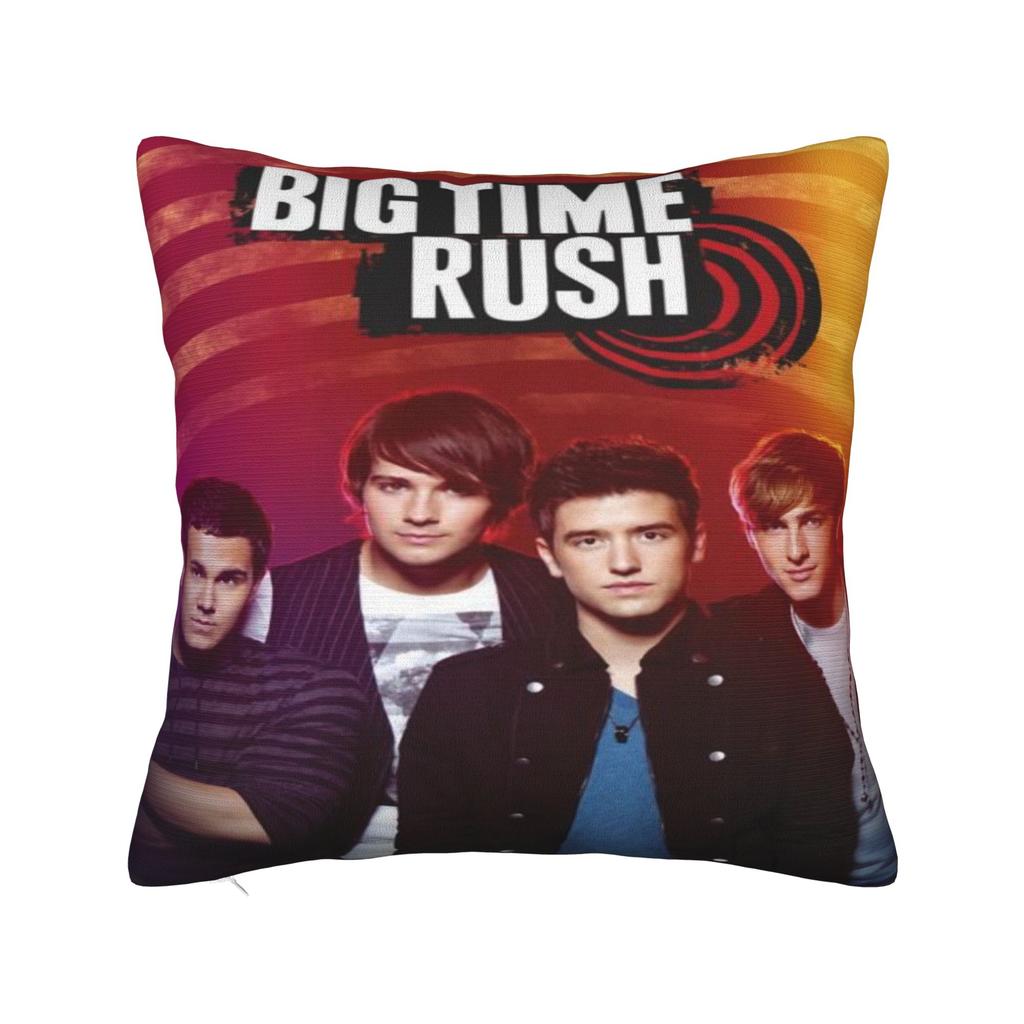 Big Time Rush rock Band Pillowcases Merch Printing Cushion Cover Throw Pillow Cover Bedroom Decor Square Multi Size