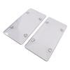 2 Stück 12x6 Zoll Kennzeichenabdeckung Klarer Schutz Kennzeichenhalter Schild Universelle Passform für US