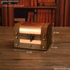 Chinesische Retro 8cm Holzschmuckschatulle - Vintage Klassisch Antik Kleine Schachtel