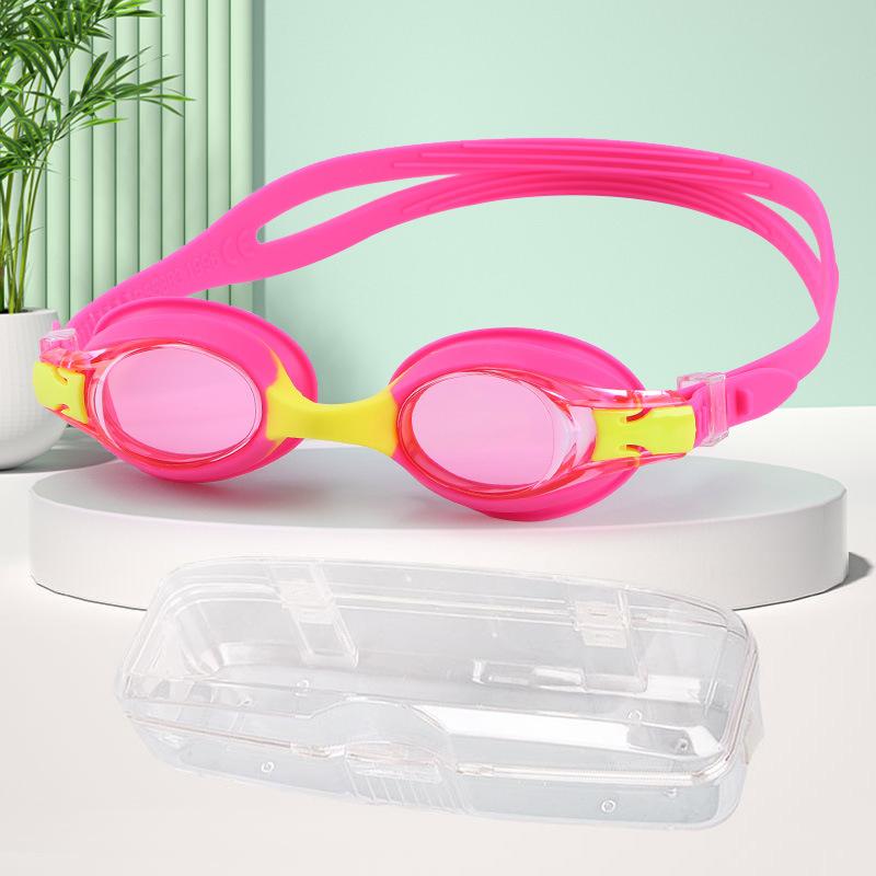 

Детские очки для плавания с высоким разрешением, противотуманные, для детей, простые модные очки для плавания, молодежное оборудование для плавания на открытом воздухе