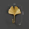 Nordic Style Gold Leaf Shape Wrought Iron Hooks Luxury Firm Wall Hanger Hanging Storage Rack for Towel Clothes Home Organization