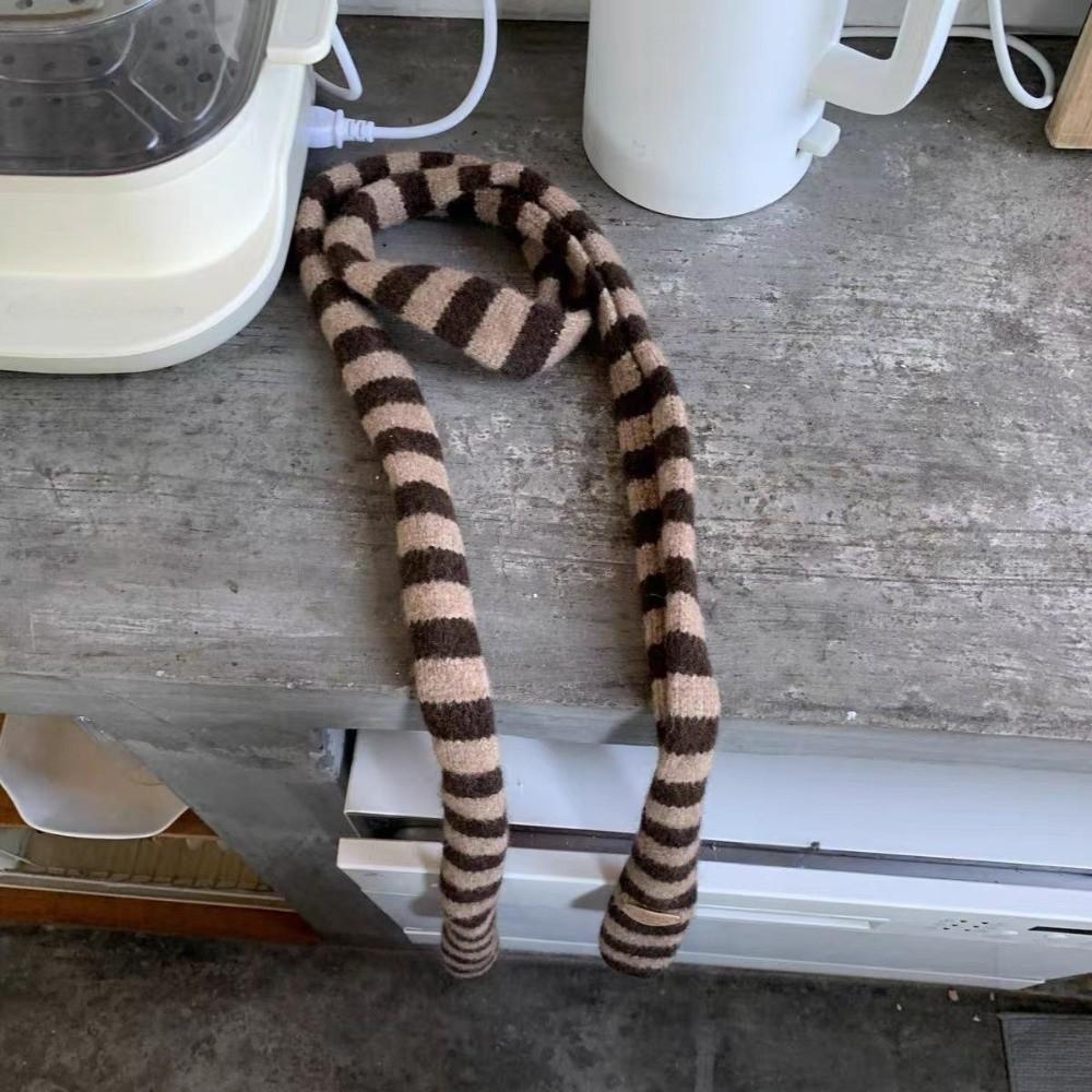Y2K Style Striped Scarf Collocation Clothing Accessories Knitted Shawl Long Narrow Scarves Outdoor